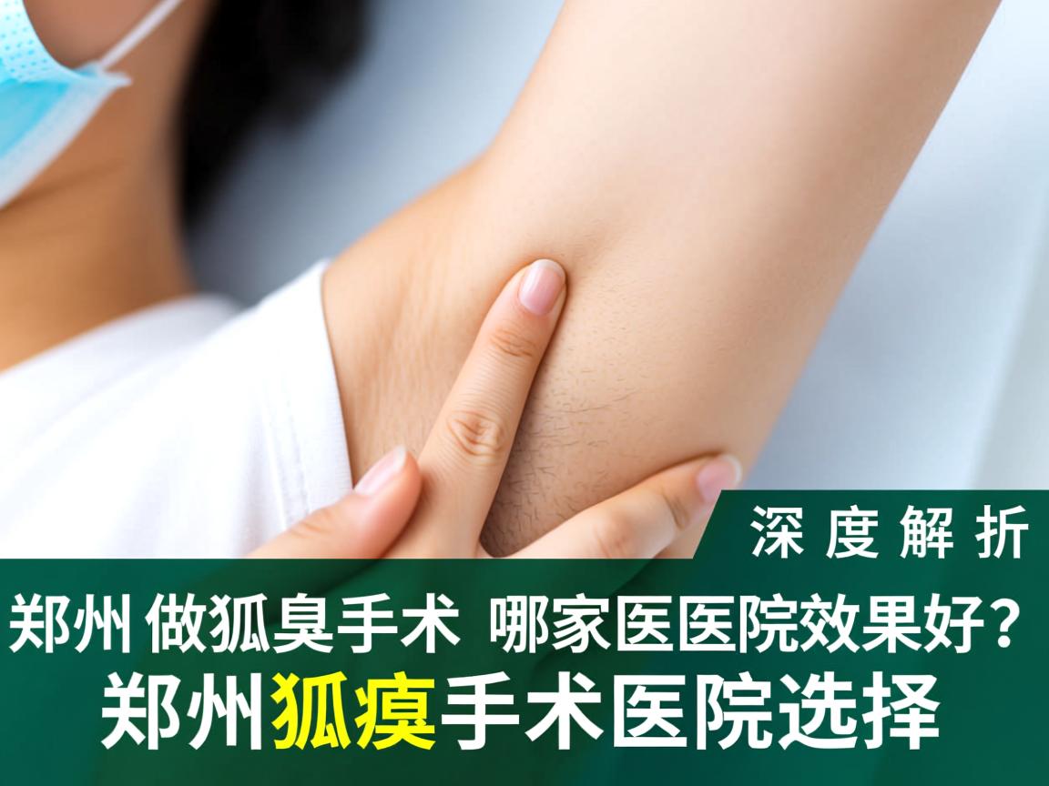 郑州做狐臭手术哪家医院效果好？深度解析郑州狐臭手术医院选择