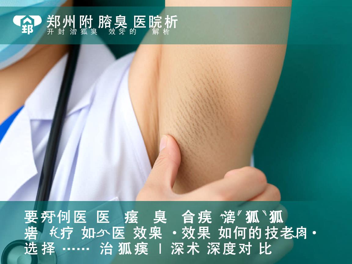 郑州附医腋臭医院解析，开封治狐臭效果好的医院如何选择，治狐臭技术深度对比