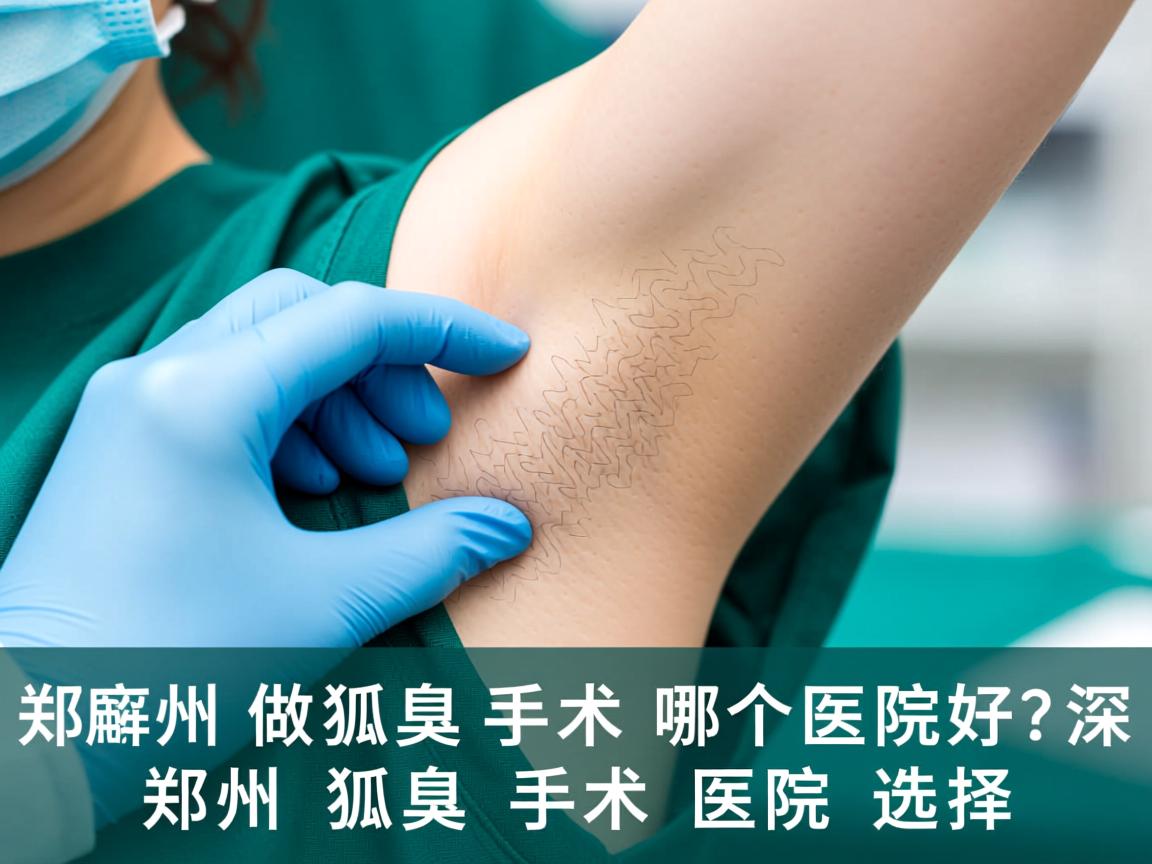 郑州做狐臭手术哪个医院好？深度解析郑州狐臭手术医院选择