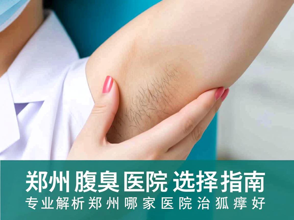 郑州腋臭医院选择指南，专业解析郑州哪家医院治狐臭好