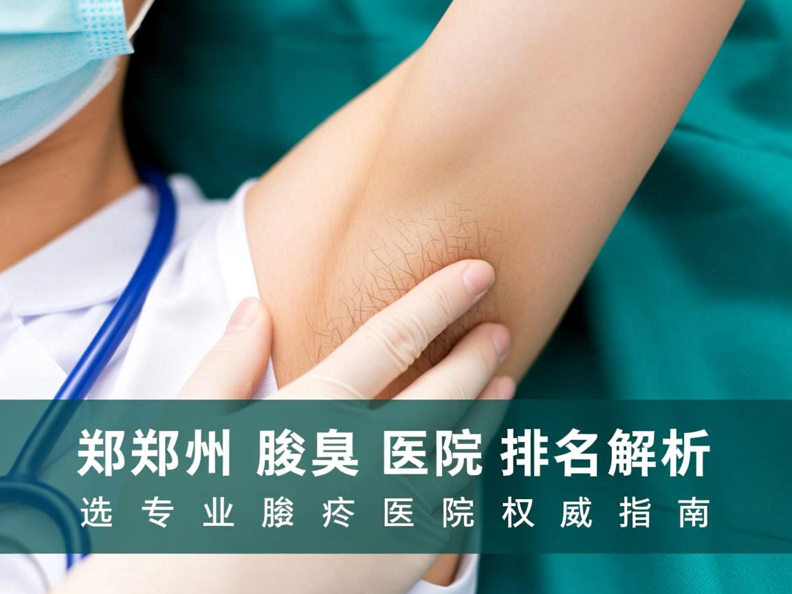 郑州腋臭医院排名解析，选择专业腋臭医院的权威指南