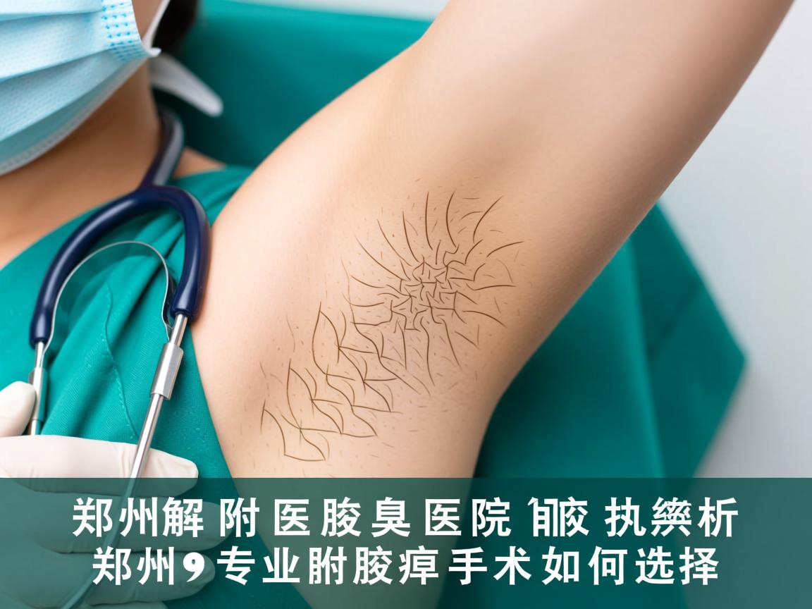 郑州附医腋臭医院解析，郑州专业腋臭手术如何选择