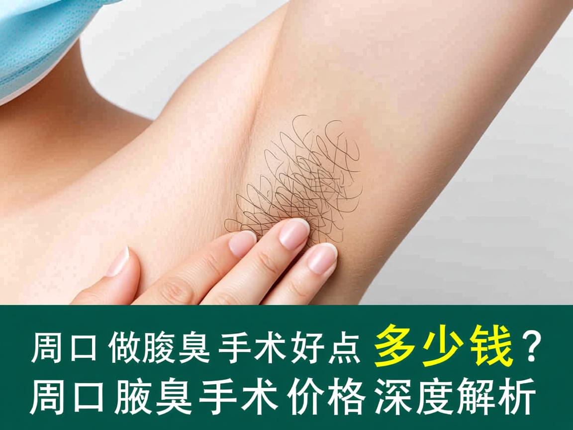 周口做腋臭手术好点多少钱？周口腋臭手术价格深度解析