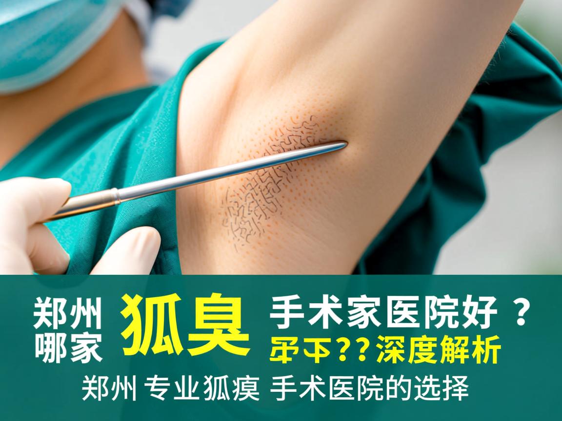 郑州狐臭手术哪家医院好？深度解析郑州专业狐臭手术医院的选择