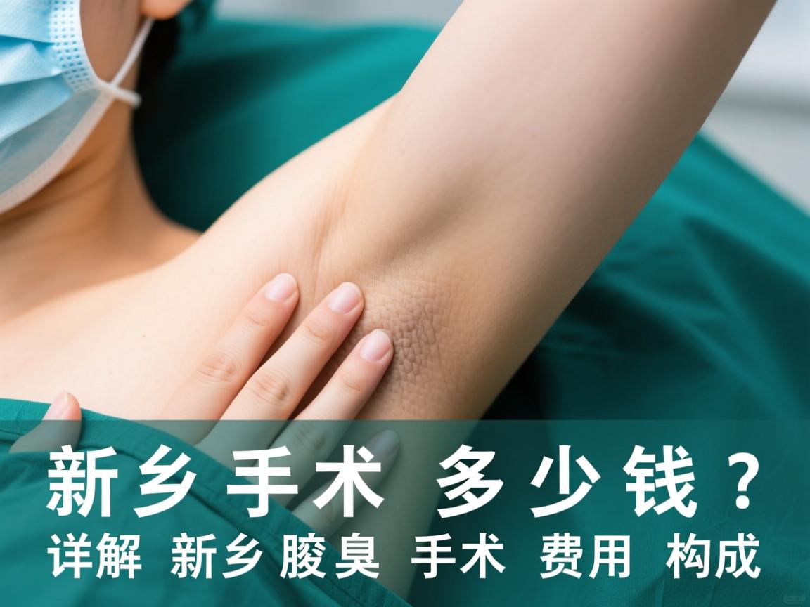 新乡腋臭手术多少钱？详解新乡腋臭手术费用构成