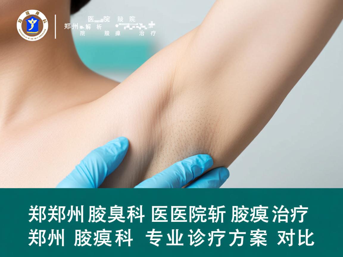 郑州腋臭科医院解析腋臭治疗，郑州腋臭科专业诊疗方案对比