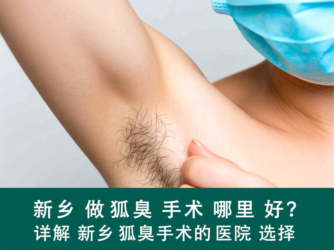 新乡做狐臭手术哪里好？详解新乡狐臭手术的医院选择