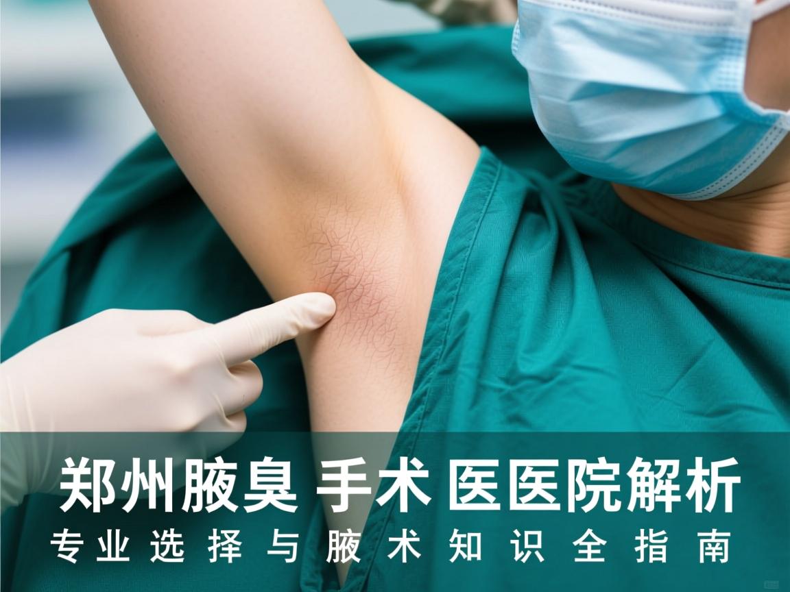 郑州腋臭手术医院解析，专业选择与腋臭手术知识全指南