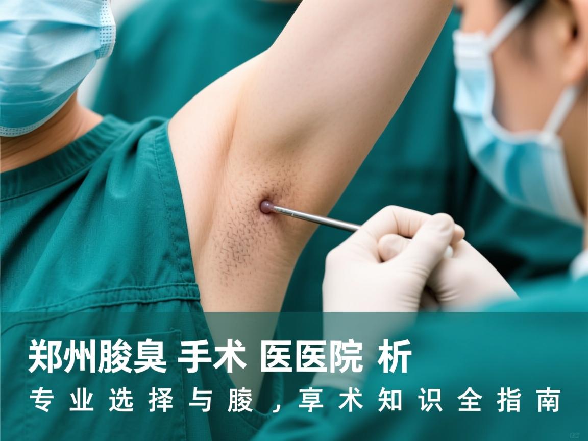 郑州腋臭手术医院解析，专业选择与腋臭手术知识全指南