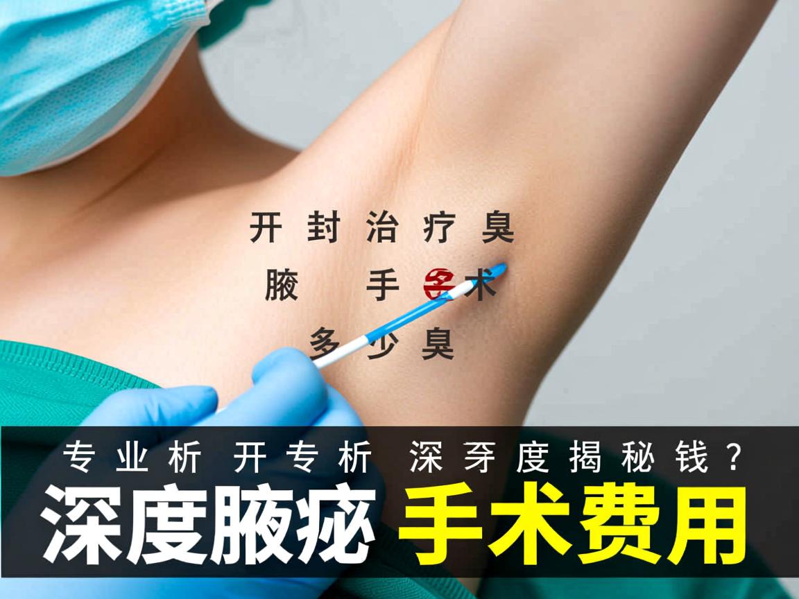 专业解析，开封治疗腋臭手术多少钱？深度揭秘腋臭手术费用