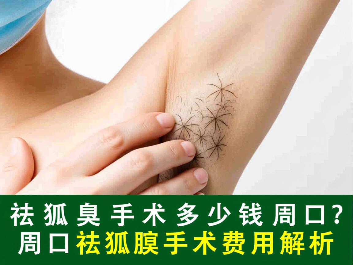 祛狐臭手术多少钱周口？周口祛狐臭手术费用解析