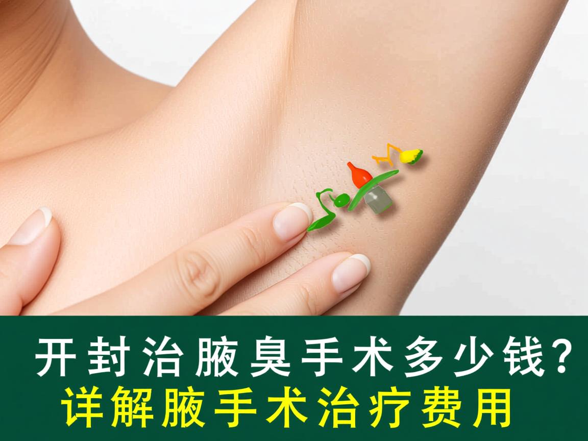 开封治疗腋臭手术多少钱？详解腋臭手术治疗费用