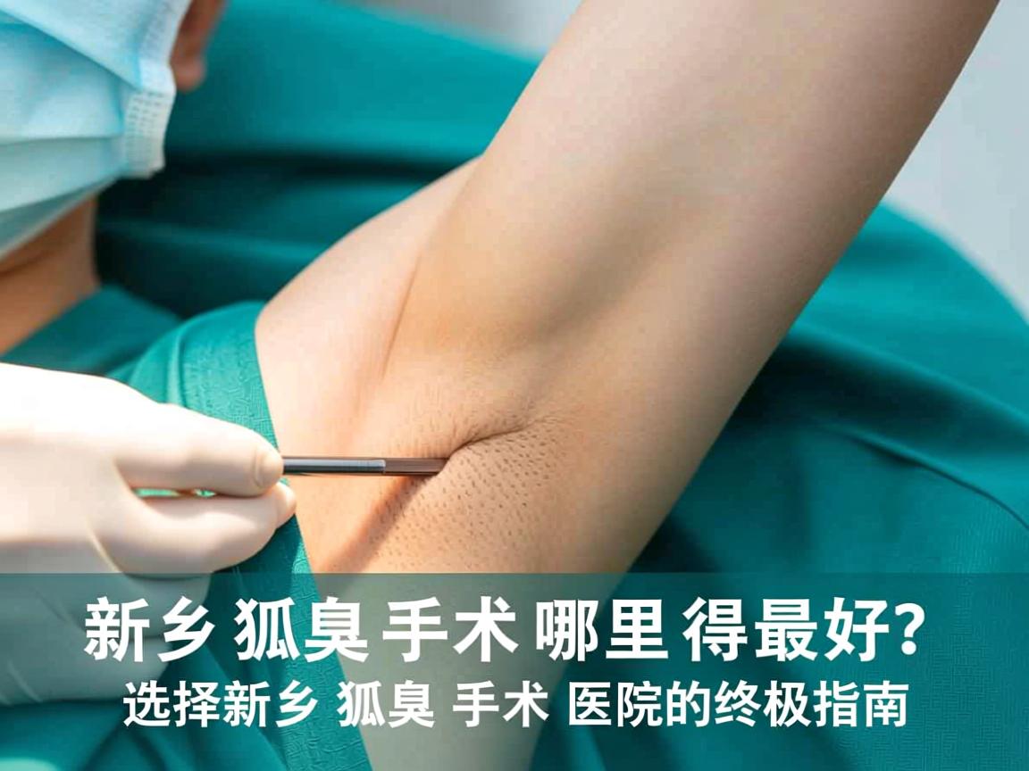 新乡狐臭手术哪里做得最好？选择新乡狐臭手术医院的终极指南