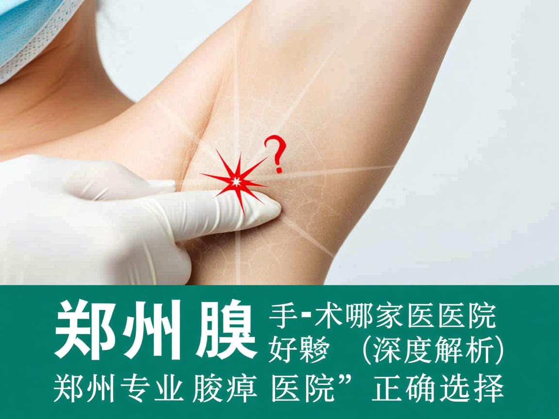 郑州腋臭手术哪家医院好？深度解析郑州专业腋臭医院的正确选择