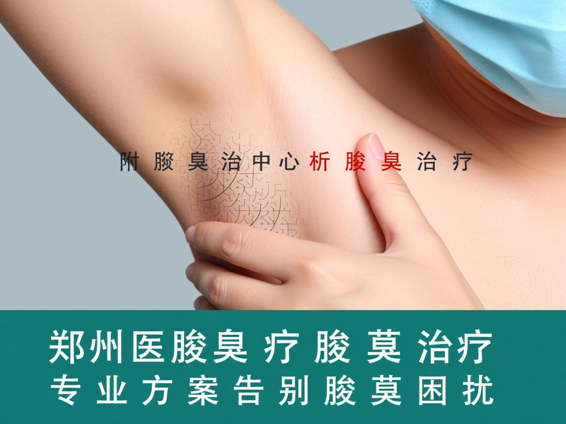 郑州附医腋臭治疗中心解析腋臭治疗，专业方案告别腋臭困扰