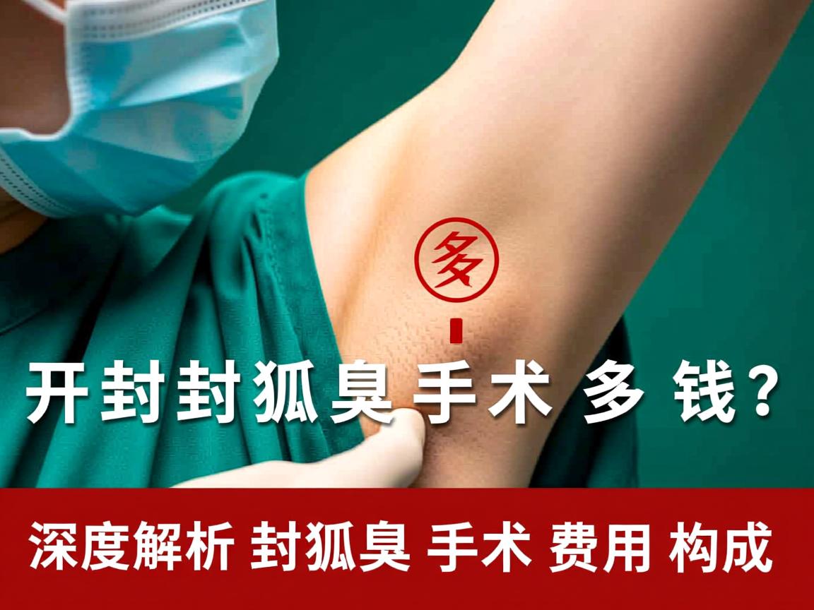 开封狐臭手术多少钱？深度解析开封狐臭手术费用构成
