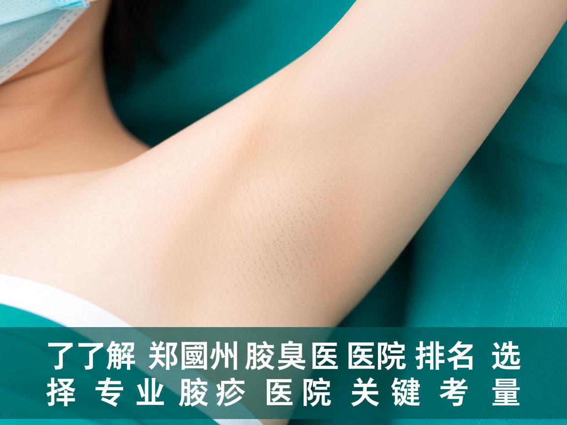 了解郑州腋臭医院排名，选择专业腋臭医院的关键考量