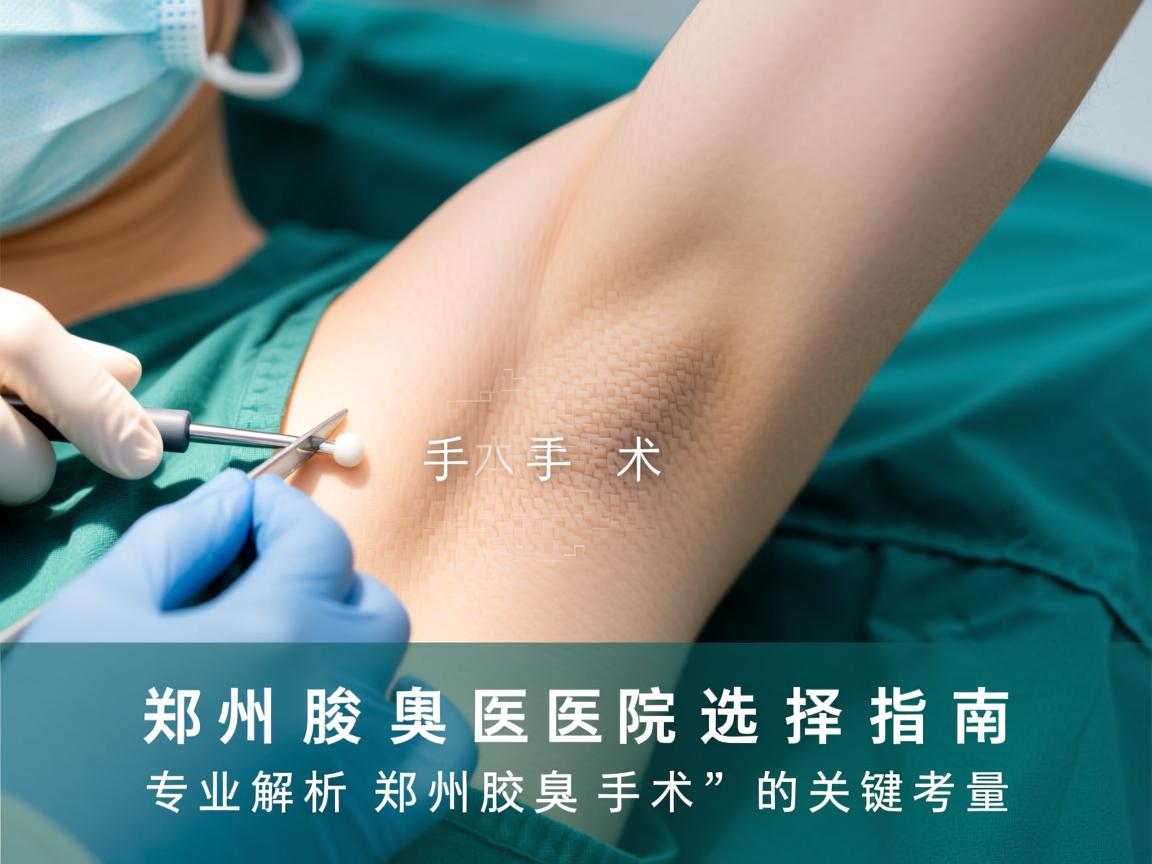 郑州腋臭手术医院选择指南，专业解析郑州腋臭手术的关键考量