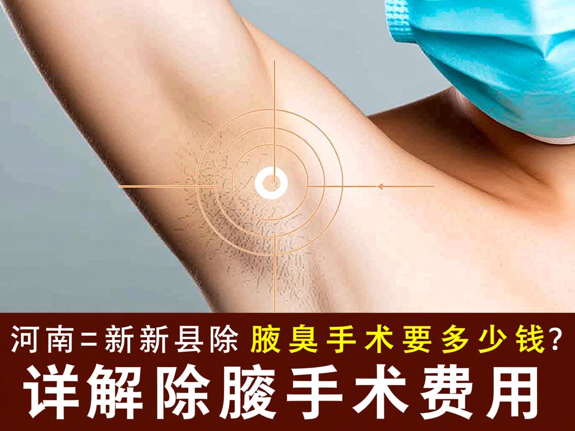 河南新乡除腋臭手术要多少钱？详解除腋臭手术费用