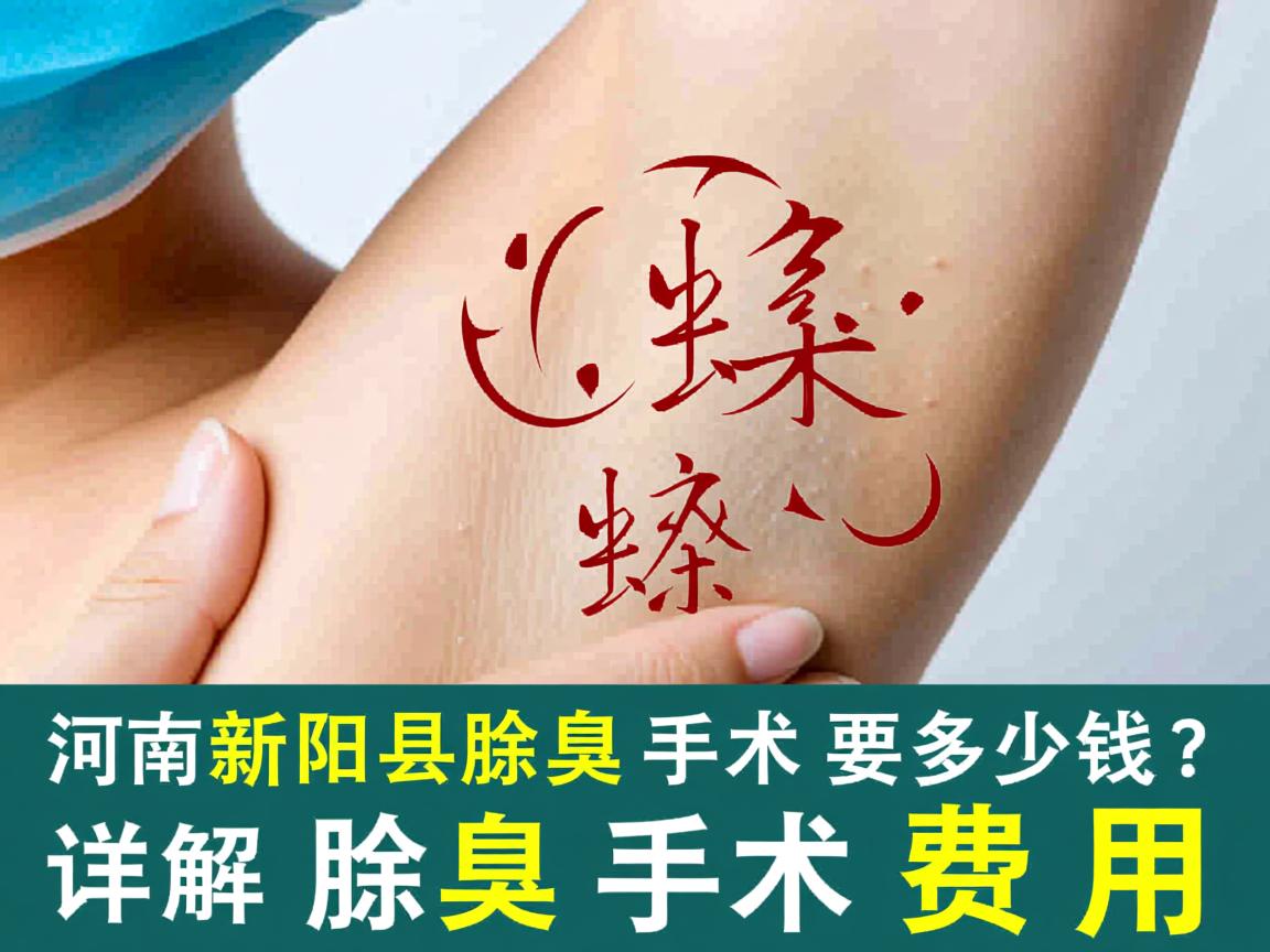 河南新乡除腋臭手术要多少钱？详解除腋臭手术费用