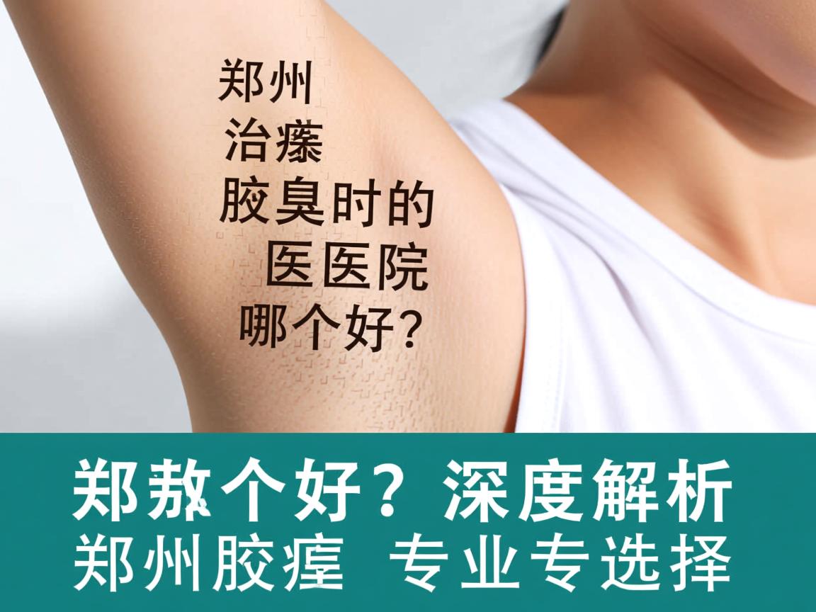 郑州治疗腋臭的医院哪个好？深度解析郑州腋臭医院的专业选择