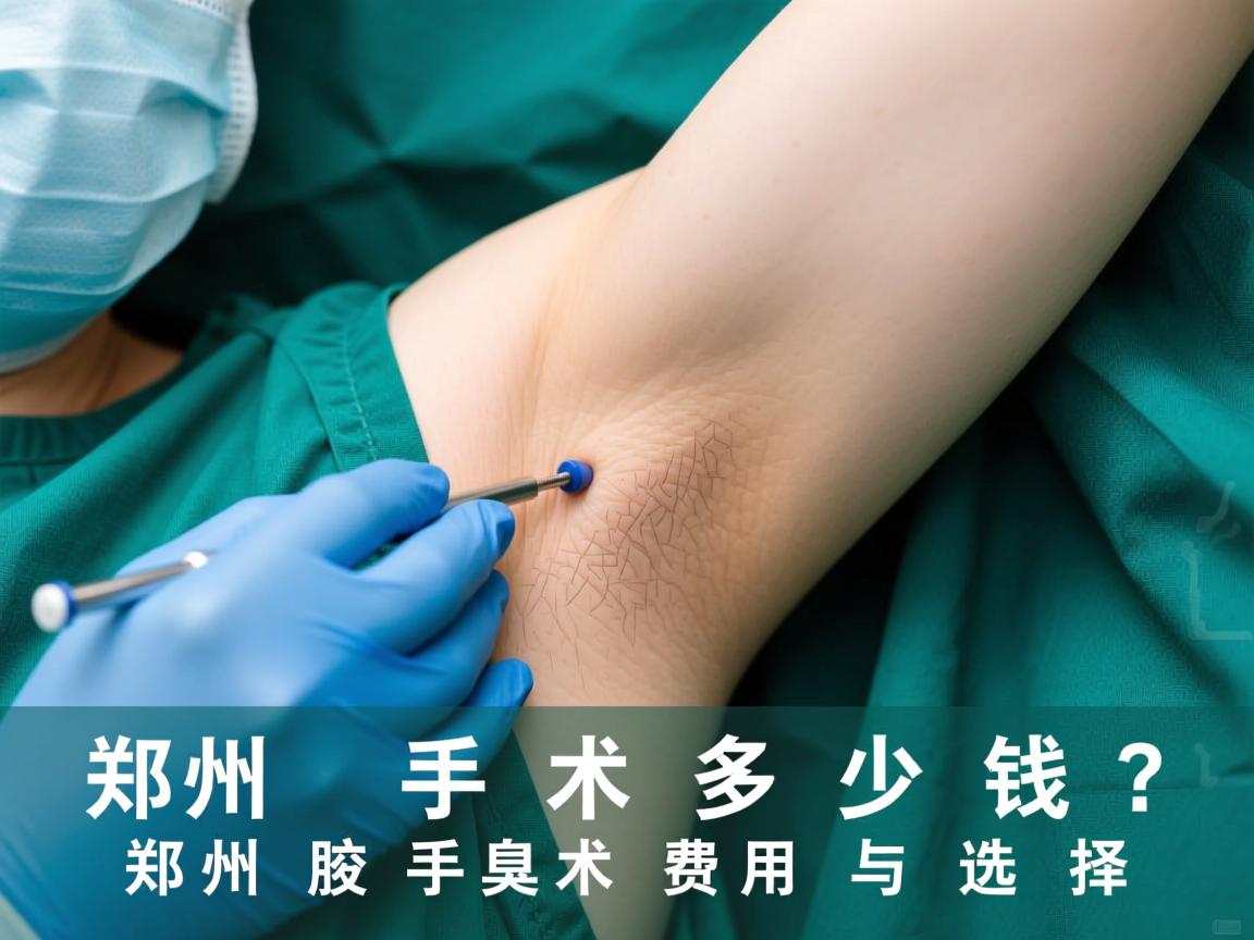 郑州腋臭手术多少钱？解析郑州腋臭手术费用与选择
