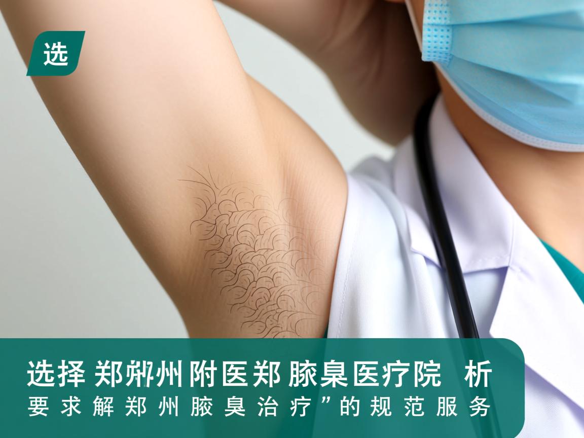 选择郑州附医腋臭医院，解析郑州腋臭治疗的规范服务