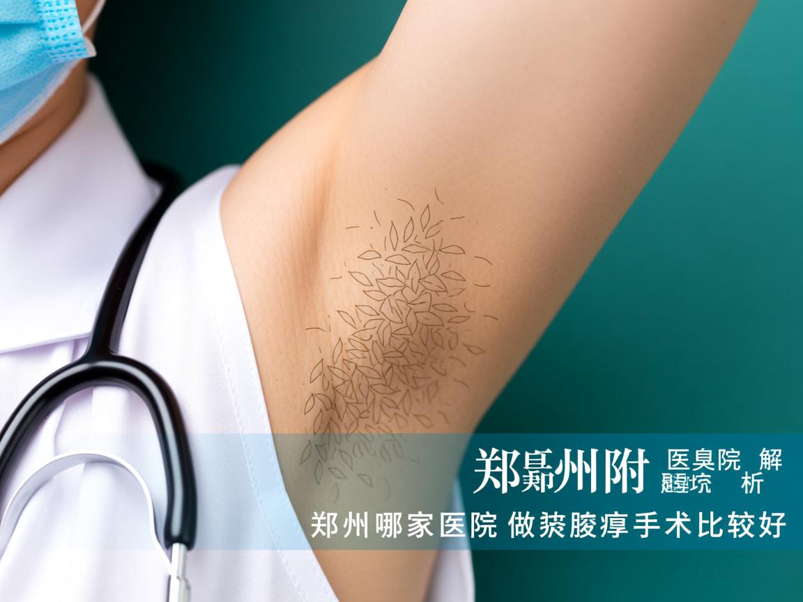 郑州附医腋臭医院解析，郑州哪家医院做腋臭手术比较好