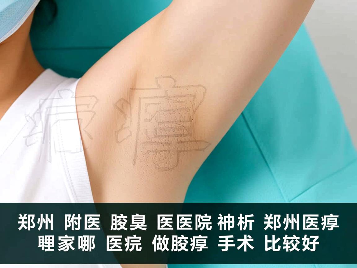 郑州附医腋臭医院解析，郑州哪家医院做腋臭手术比较好