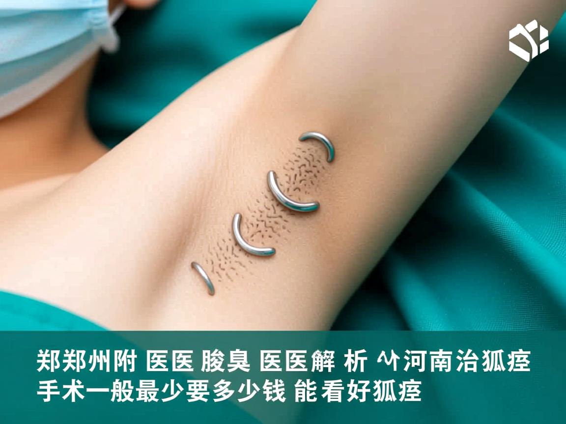郑州附医腋臭医院解析，河南治狐臭手术一般最少要多少钱能看好狐臭