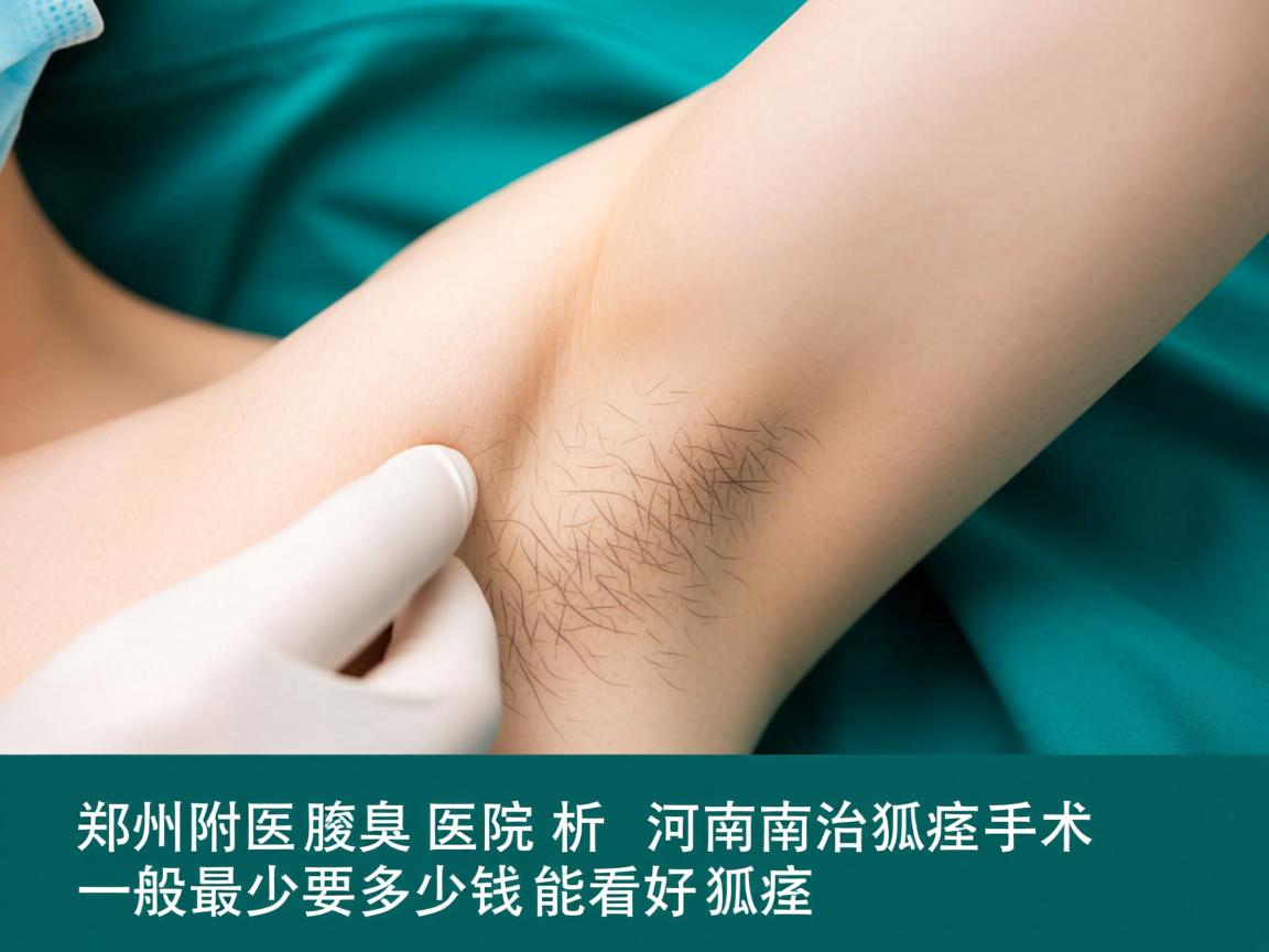 郑州附医腋臭医院解析，河南治狐臭手术一般最少要多少钱能看好狐臭