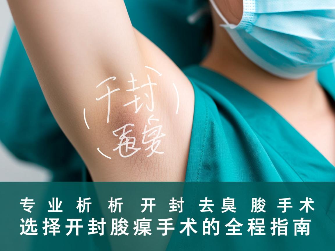 专业解析开封去腋臭手术，选择开封腋臭手术的全程指南