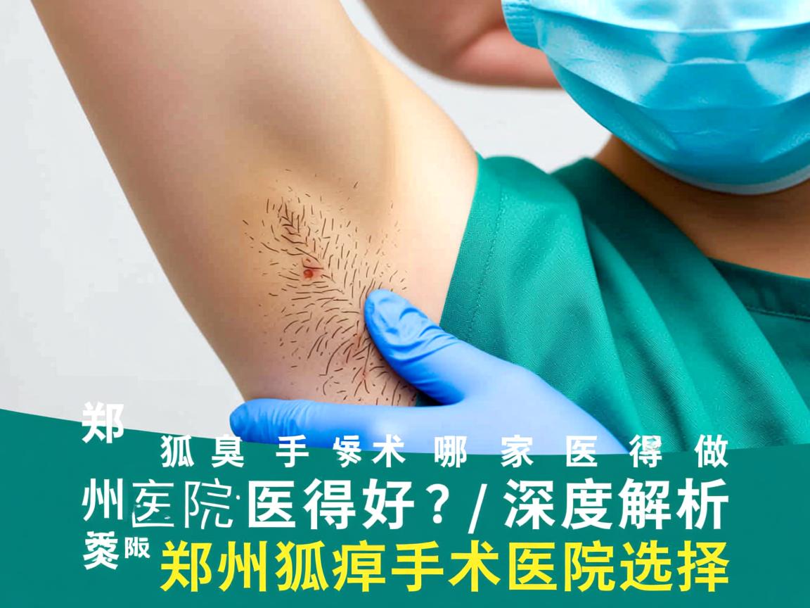 郑州狐臭手术哪家医院做得好？深度解析郑州狐臭手术医院选择