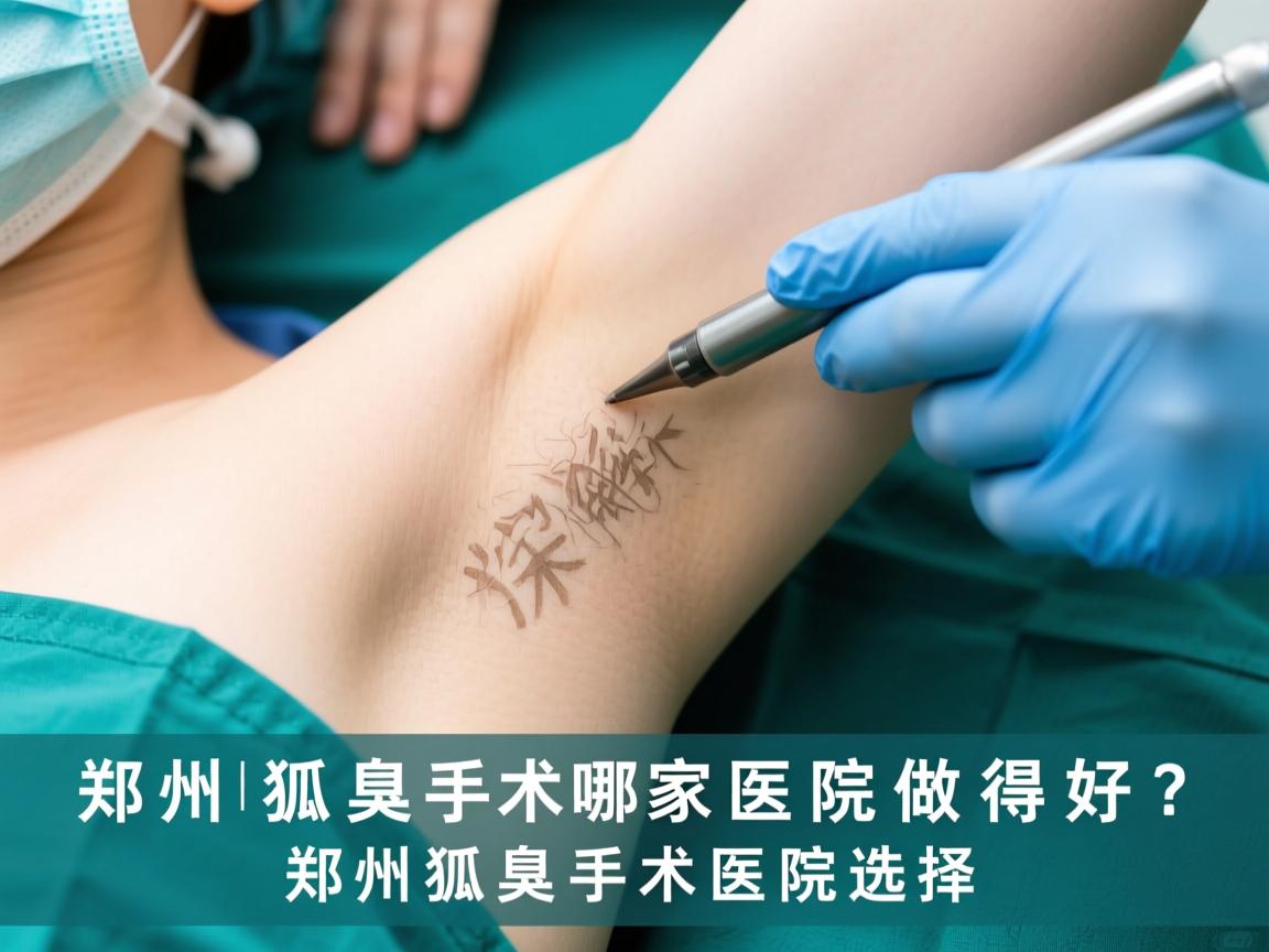 郑州狐臭手术哪家医院做得好？深度解析郑州狐臭手术医院选择
