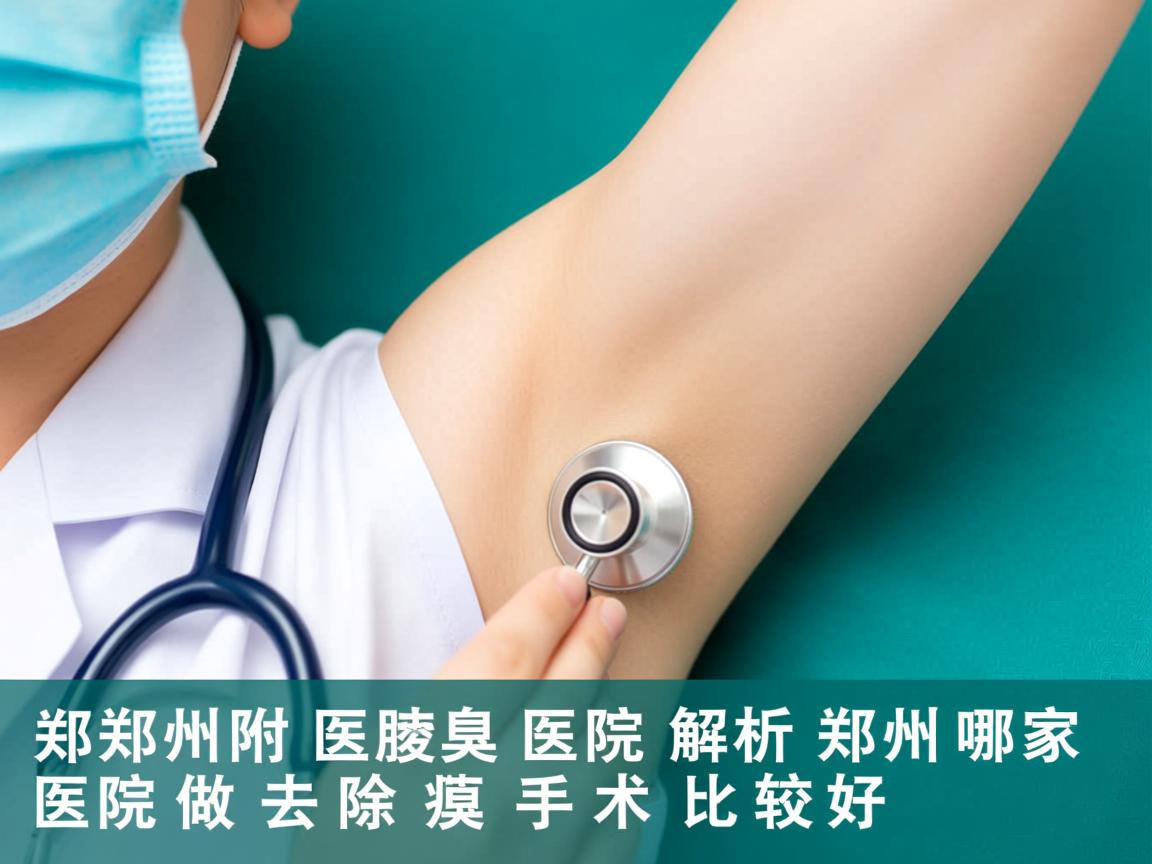 郑州附医腋臭医院解析，郑州哪家医院做去除腋臭手术比较好