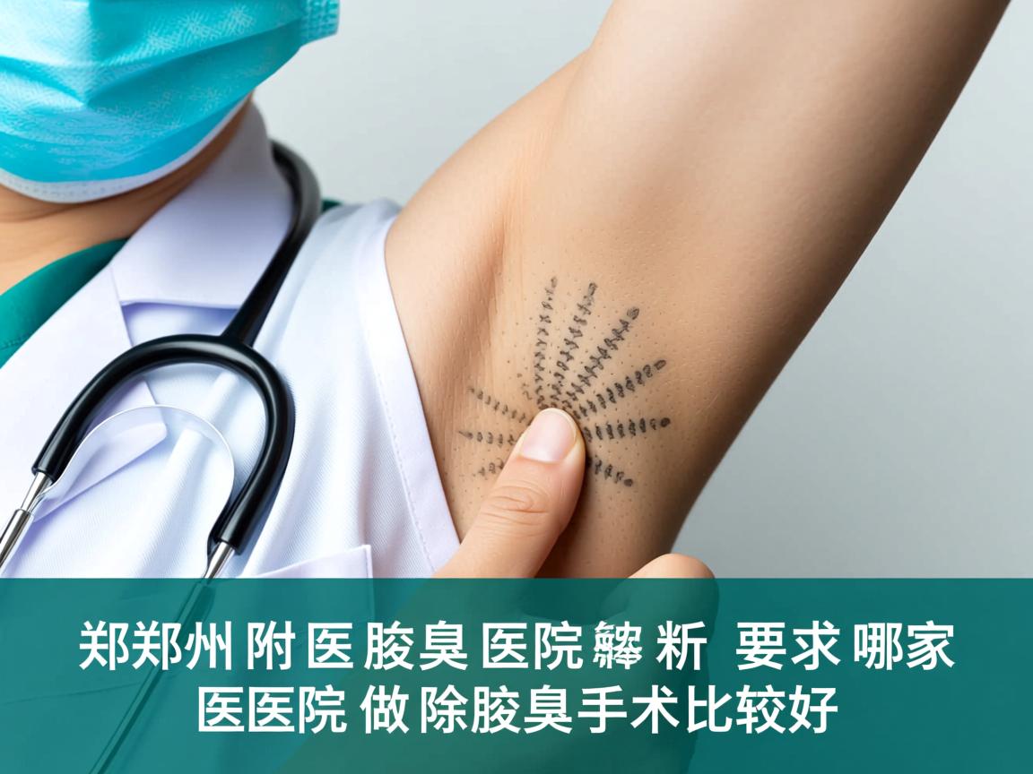 郑州附医腋臭医院解析，郑州哪家医院做去除腋臭手术比较好