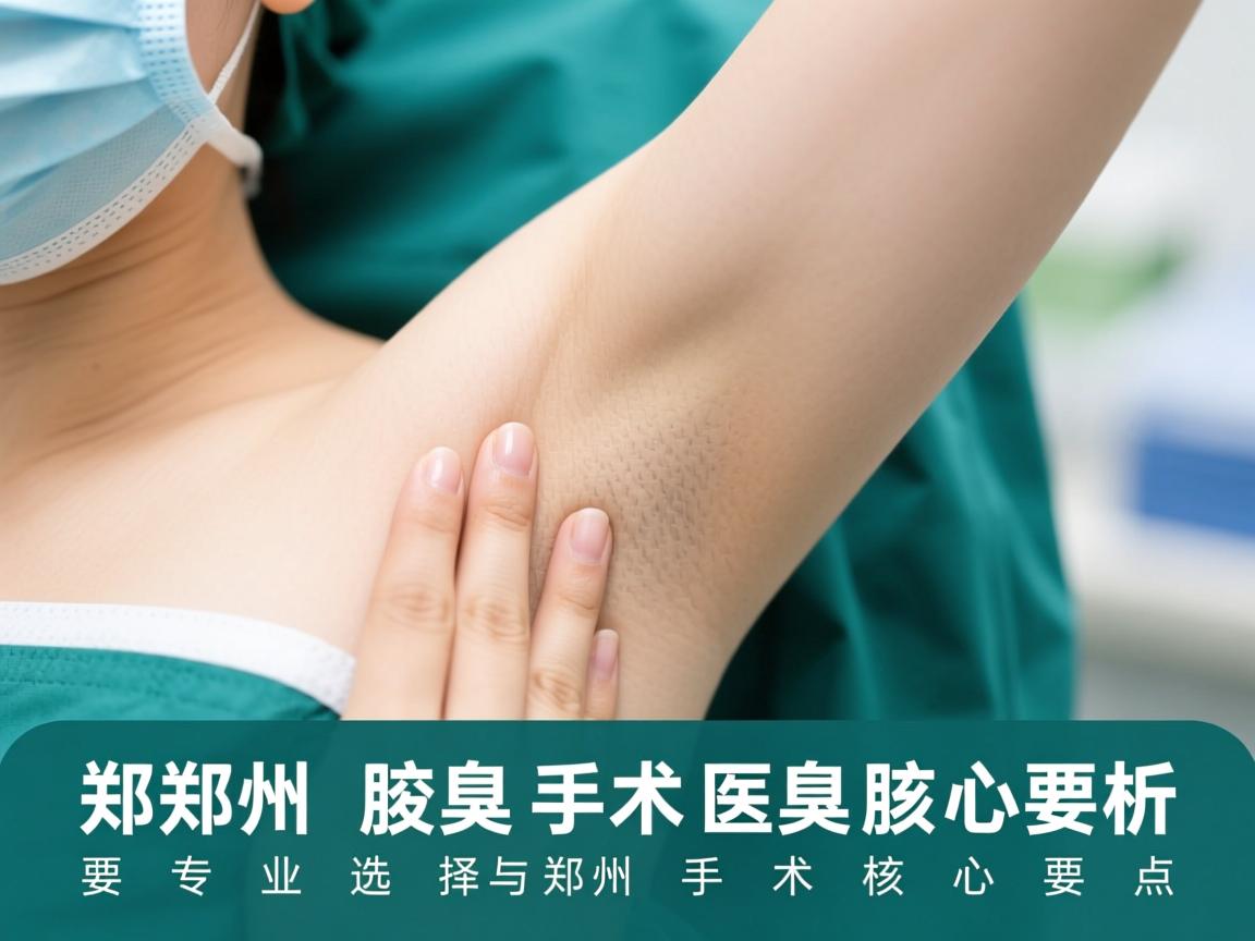 郑州腋臭手术医院解析，专业选择与郑州腋臭手术核心要点