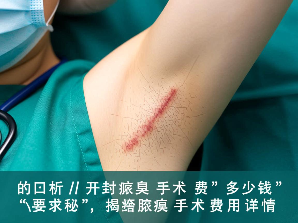 解析开封腋臭手术费多少钱，揭秘腋臭手术费用详情