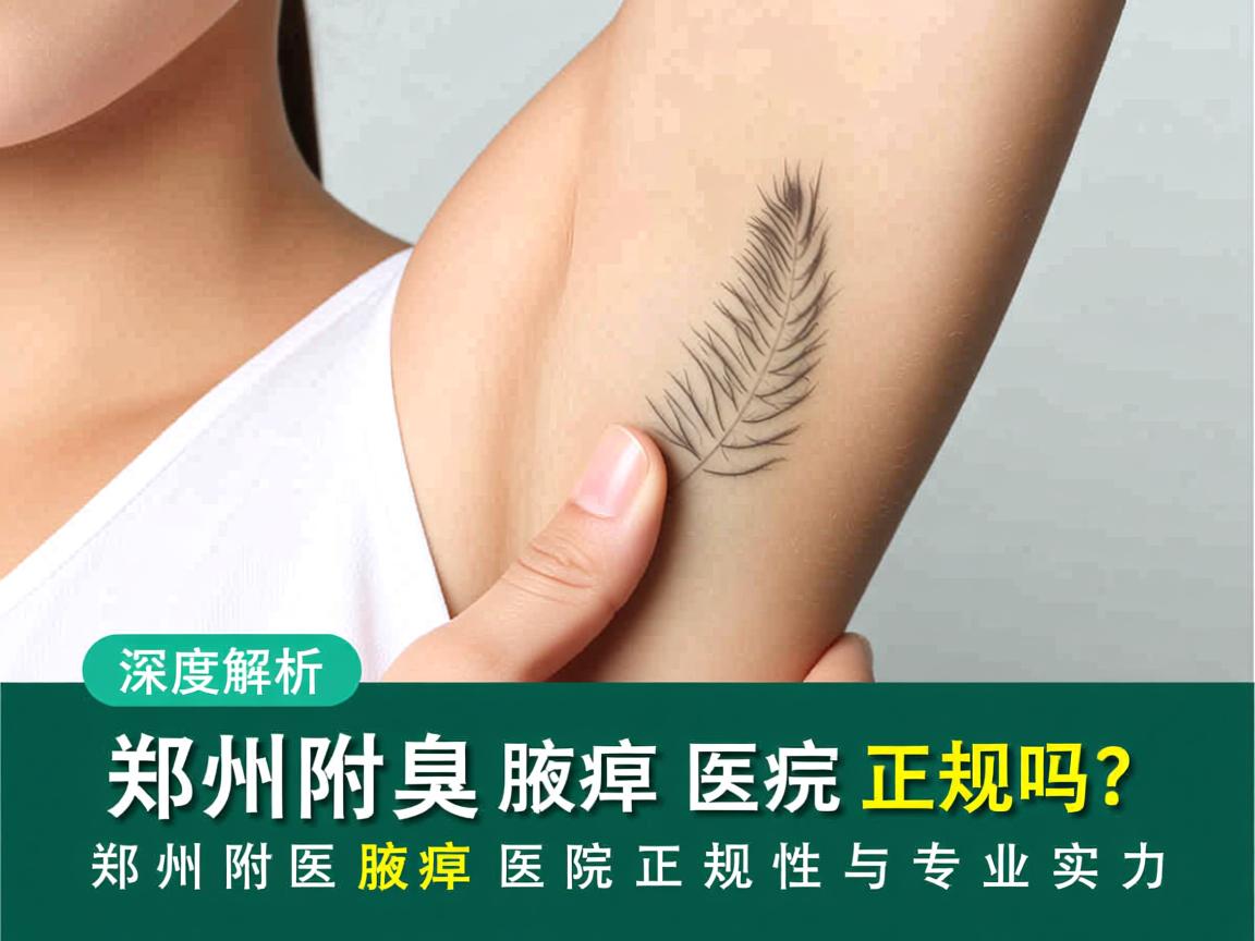 郑州附医腋臭医院正规吗？深度解析郑州附医腋臭医院正规性与专业实力
