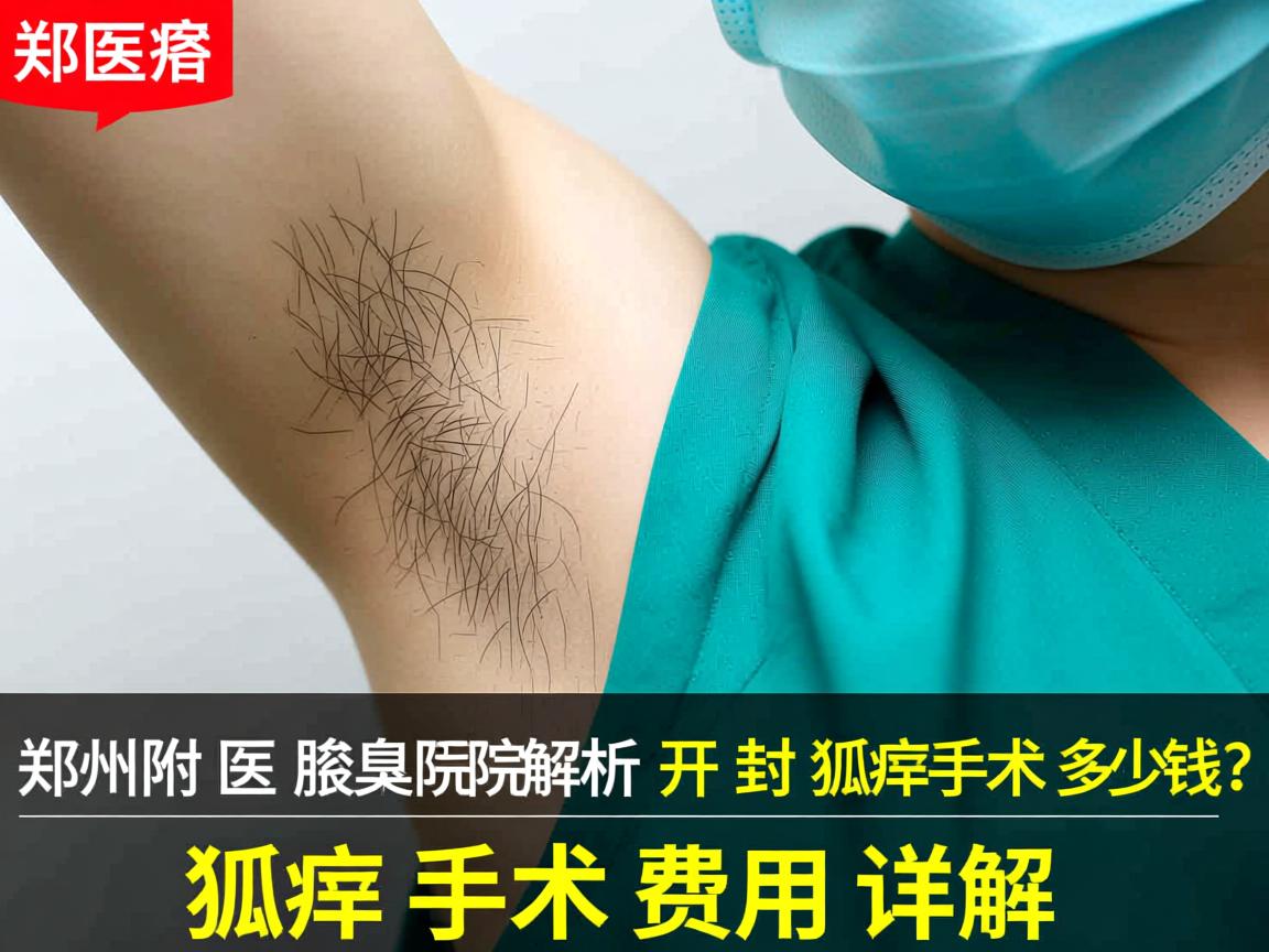 郑州附医腋臭医院解析，开封狐臭手术多少钱？狐臭手术费用详解