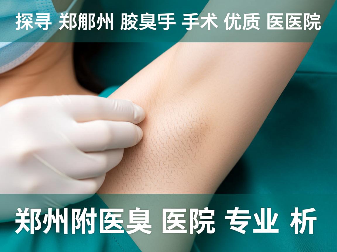 探寻郑州腋臭手术优质医院，郑州附医腋臭医院的专业解析