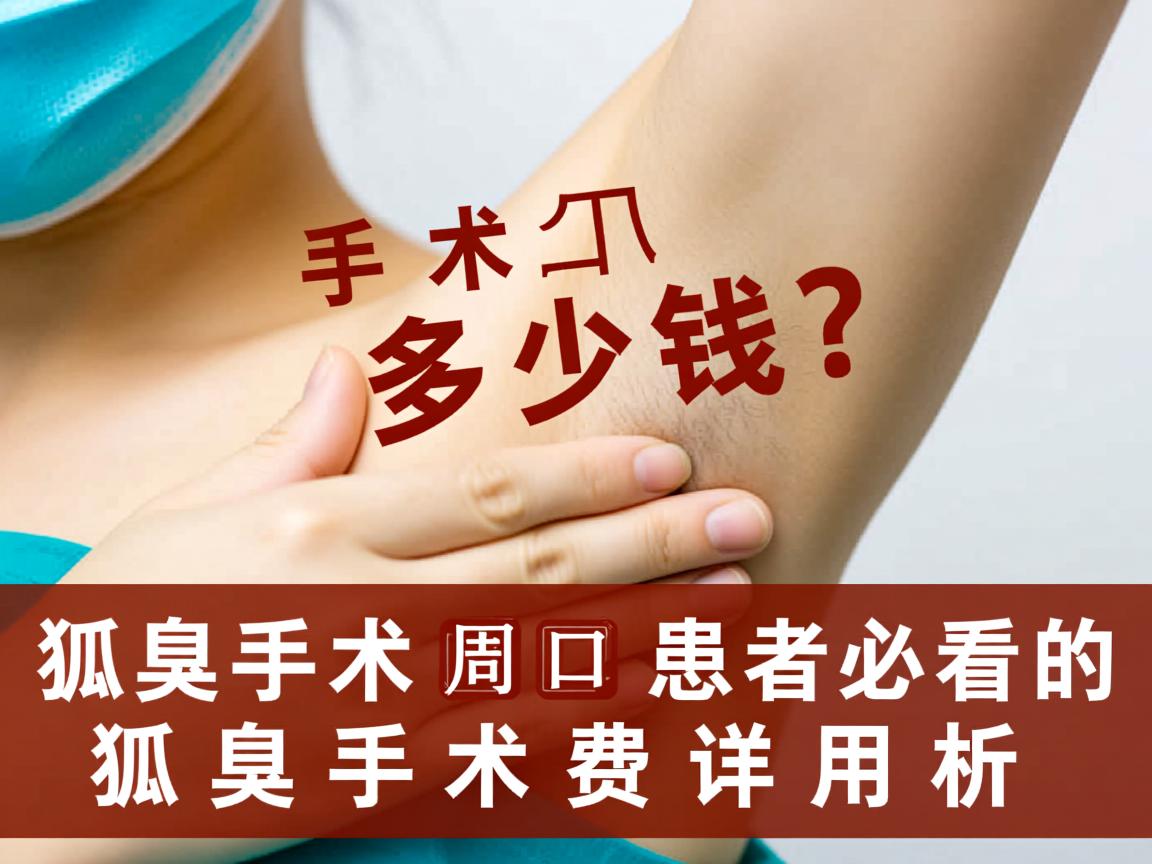 狐臭手术多少钱？周口患者必看的狐臭手术费用详析