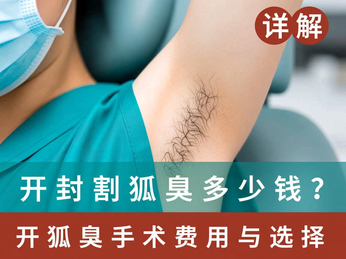 开封割狐臭多少钱？详解开封狐臭手术费用与选择