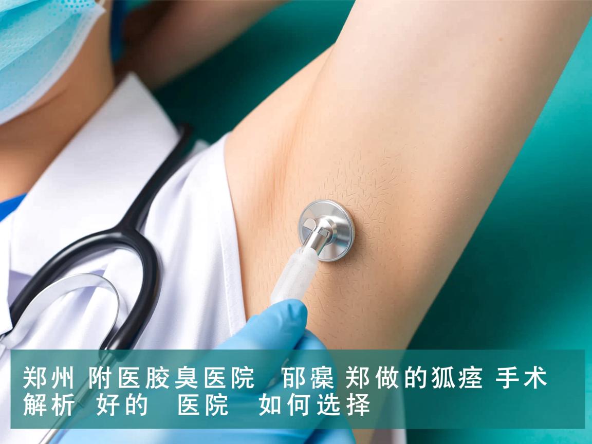 郑州附医腋臭医院解析，郑州做狐臭手术好的医院如何选择