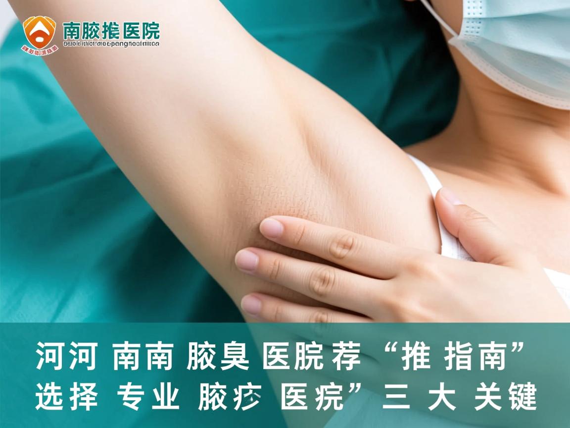 河南腋臭医院推荐指南，选择专业腋臭医院的三大关键