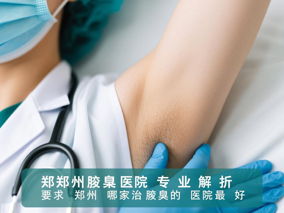 郑州腋臭医院专业解析，郑州哪家治疗腋臭的医院最好
