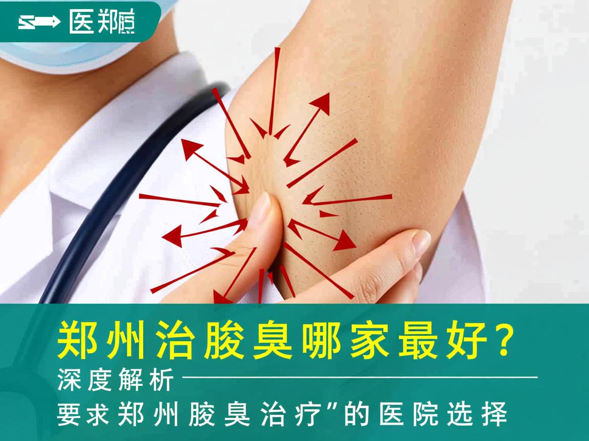 郑州治腋臭哪家最好？深度解析郑州腋臭治疗的医院选择