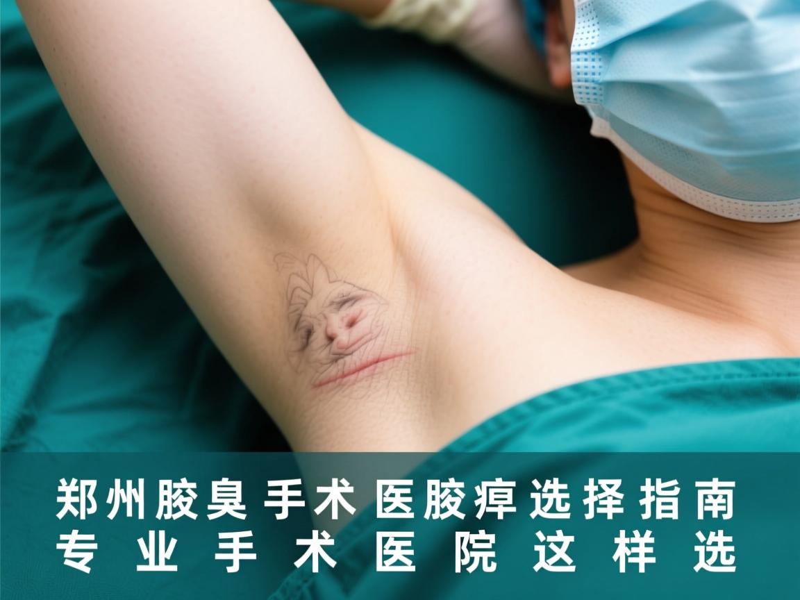 郑州腋臭手术医院选择指南，专业腋臭手术医院这样选