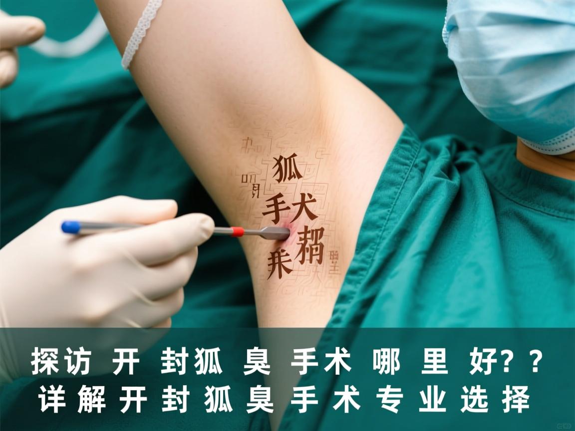 探访开封狐臭手术哪里好？详解开封狐臭手术专业选择