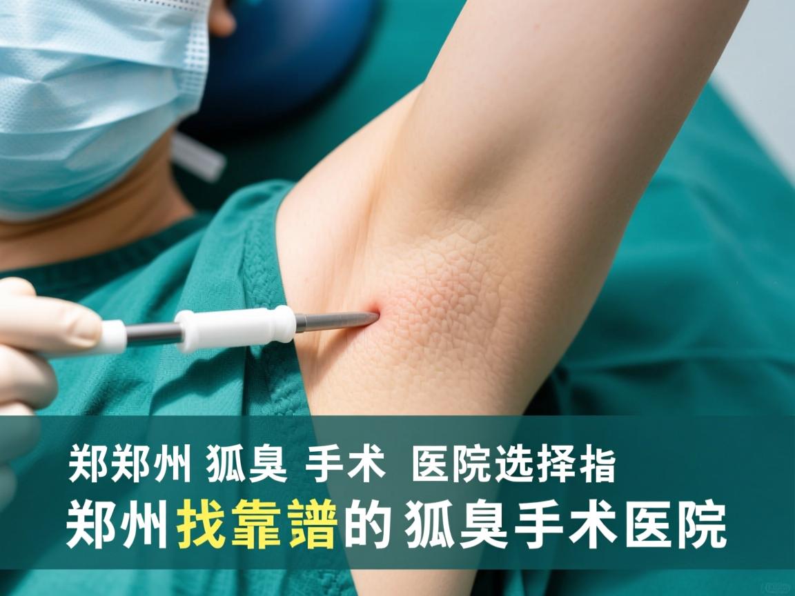 郑州狐臭手术医院选择指南，如何找到靠谱的郑州狐臭手术医院